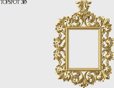 Baroque Mirror Frame | 3D