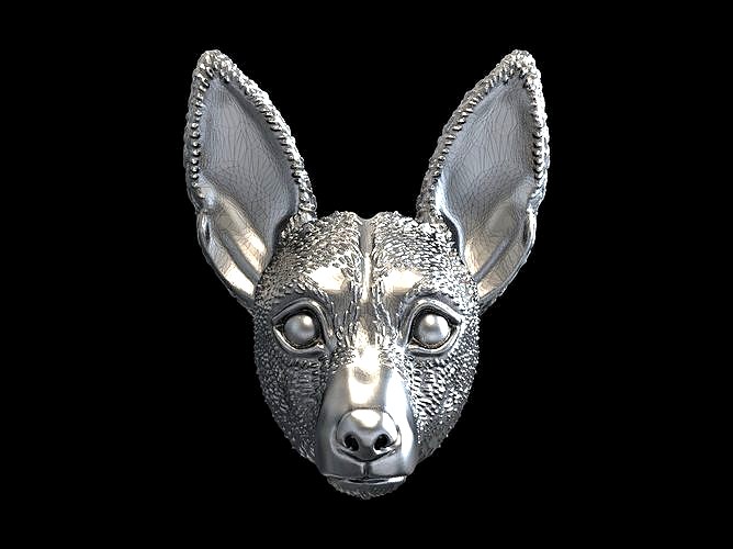 Jack Russell Terrier dog head 3D print model | 3D