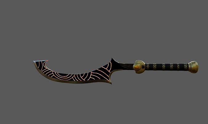 Khopesh Fantasy Melee Weapon