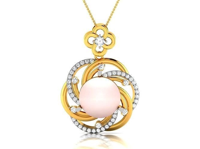 pearl pendant-2410 | 3D