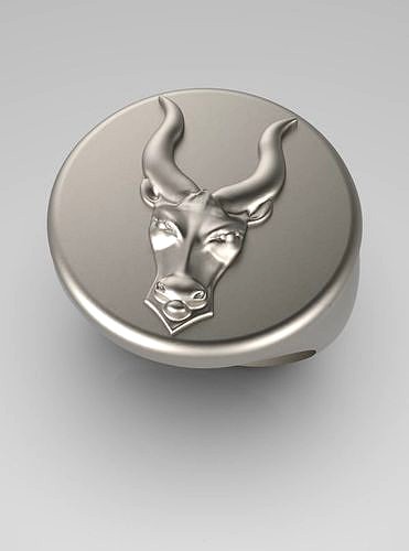 Zodiac ring Taurus 003 | 3D