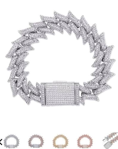 Chain bracelet clasp ICE printable 3d design | 3D
