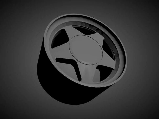 Corvette C4 Callaway scalable and Printable rim | 3D