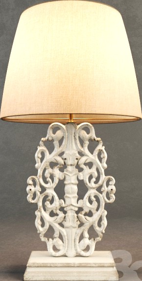 RH Scrollwork Table Lamp