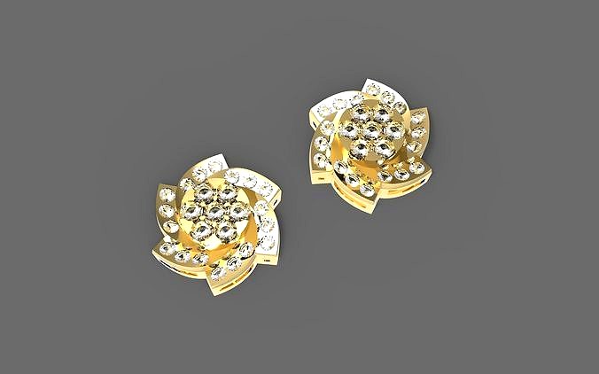Earring3 Printable 3D Model 3D print model | 3D