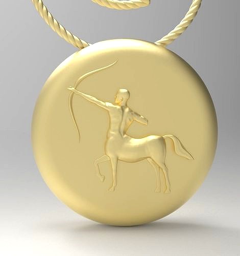 Sagittarius pendant 002 3d model | 3D