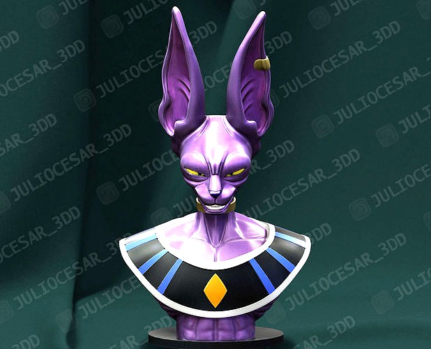 Dragon ball - Beerus sama Bust | 3D