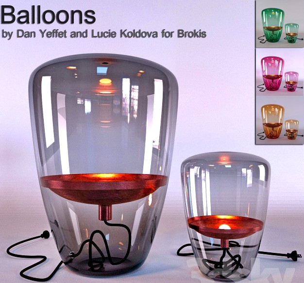 Balloons by Dan Yeffet and Lucie Koldova for Brokis
