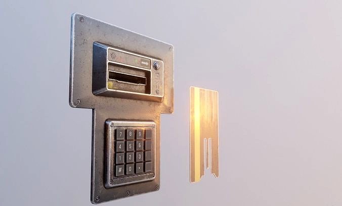 Door electric lock keypad and card reader