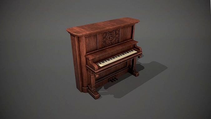 Old Fashioned Vintage Upright Saloon Piano