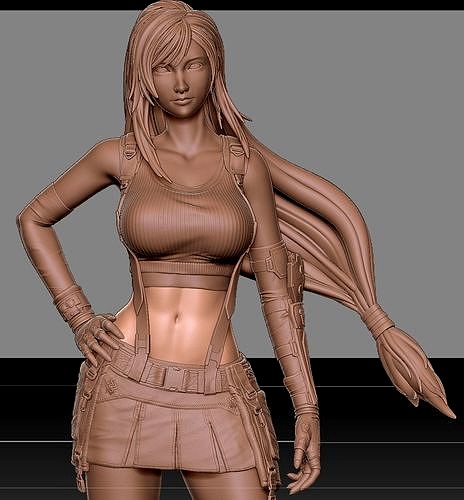 Tifa Lockhart Final Fantasy VII REMAKE HIDEF KEYED | 3D