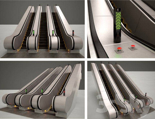 Escalator for subway