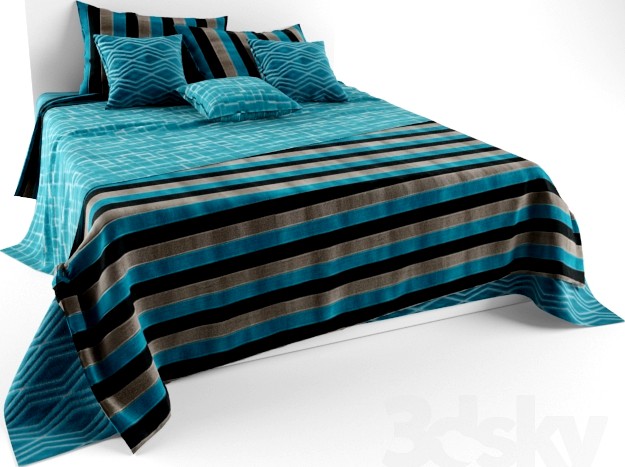 bedspread with pillows