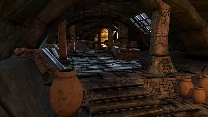 3d model of sewerage ruins