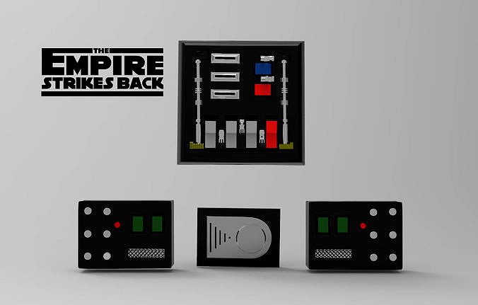 Darth Vader Chest box belt box  Armor ESB  STL file for 3d print