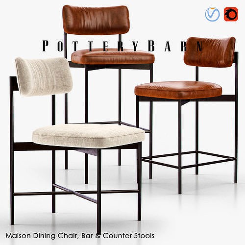 MAISON Dining Chair Bar and Counter Stools