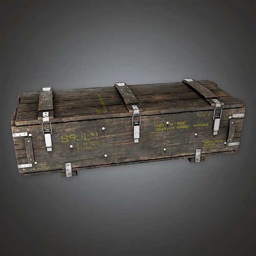 MLT - Military Supplies Crate 03 - PBR Game Ready