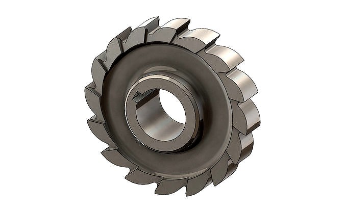 Straight Tooth Side Milling Cutter | 3D