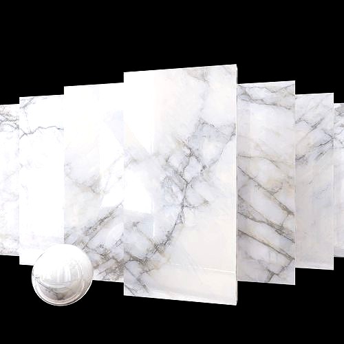 Marble Set Museum Crystal White 2 80x16