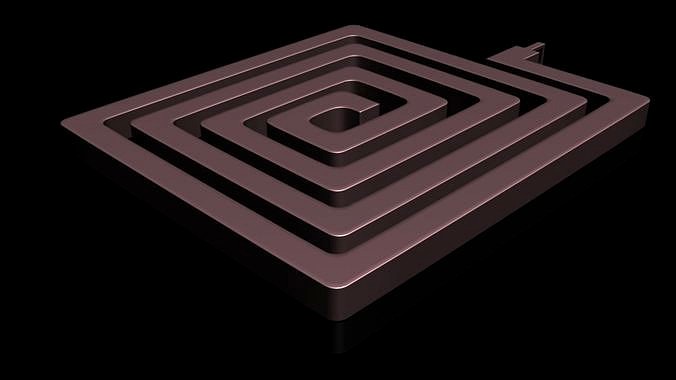 Rectangular Keychain | 3D