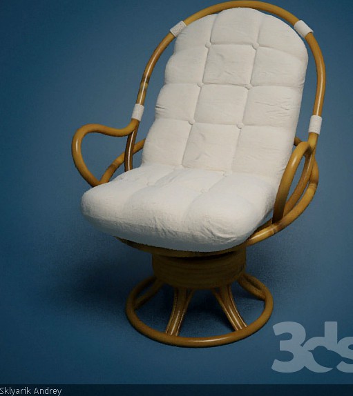 Rattan armchair