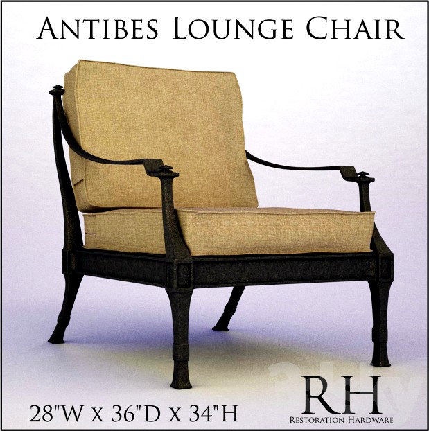 RH Antibes Lounge Chair