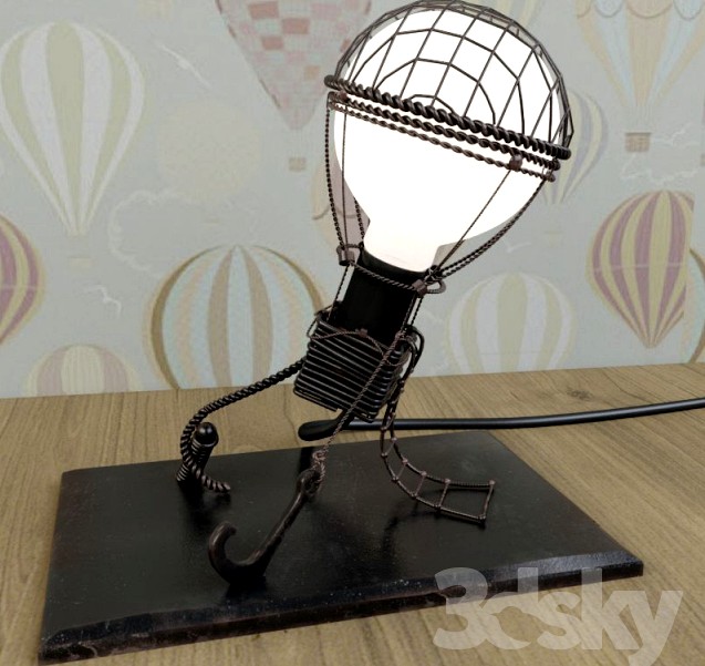 Wrought iron lamp &amp;quot;Hot Air Balloon&amp;quot;