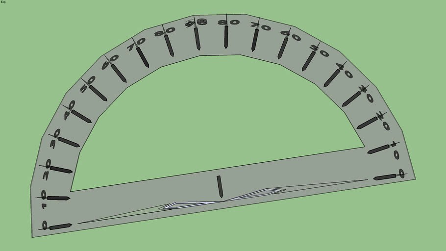 Translucent Grey Protractor