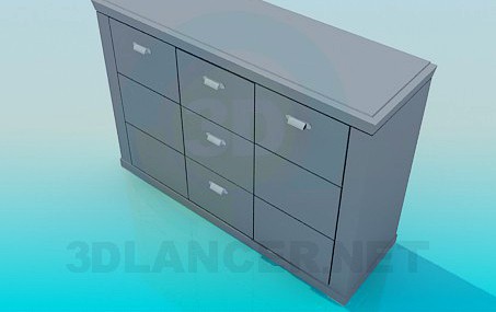 3D Model Chest of drawers