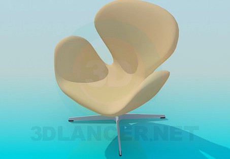 3D Model Armchair on the stem