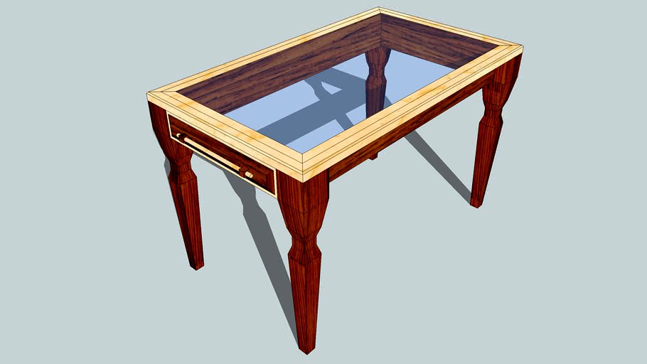 Glass Dining Table 3d model