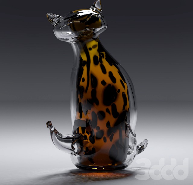 Blown Glass cat