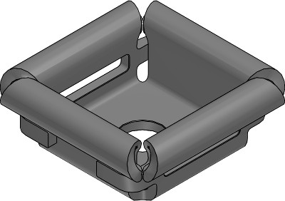 Stainless Steel Cable Mount - Two Way