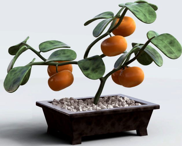 Искусственное мандариновое дерево