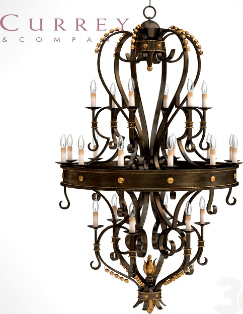 Currey Company 9631 Chandelier with No Shades