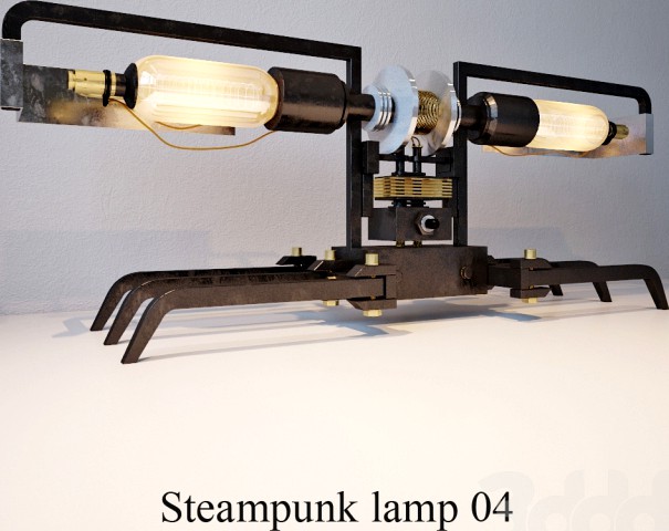 Steampunk lamp 04