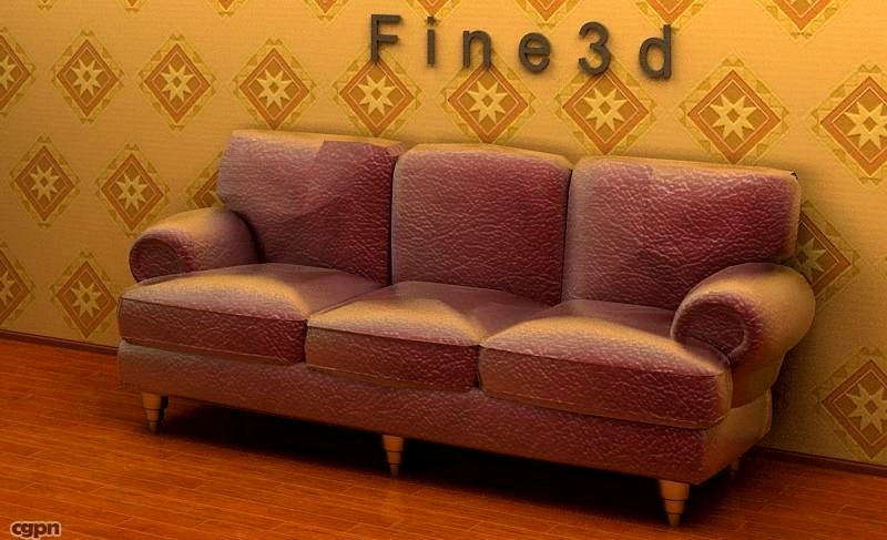 01-Multiplayer sofa-0123d model