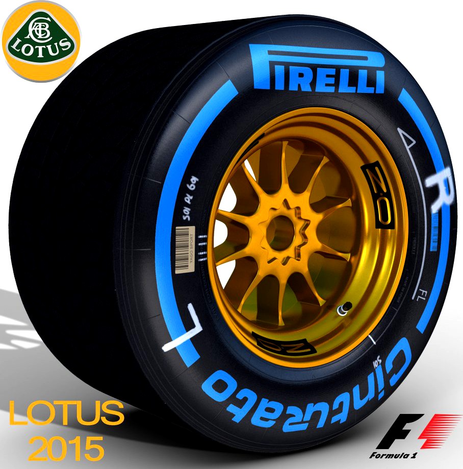 E23 Wet Rear tyre3d model