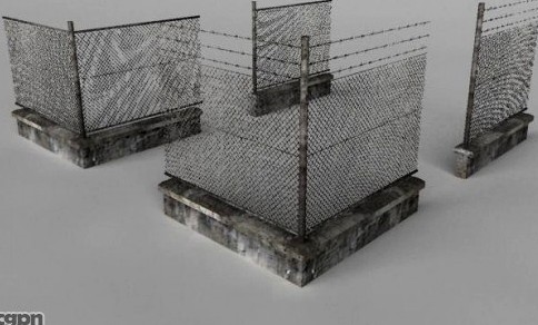 Fence set3d model
