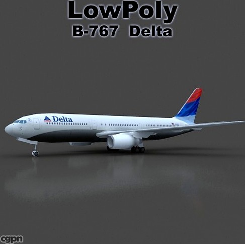 B-767 Delta3d model