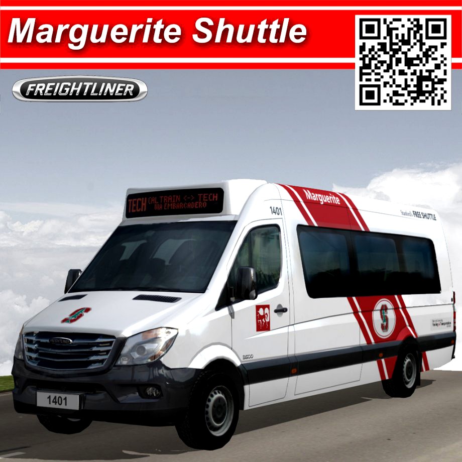 Marguerite freightliner free public shuttle3d model
