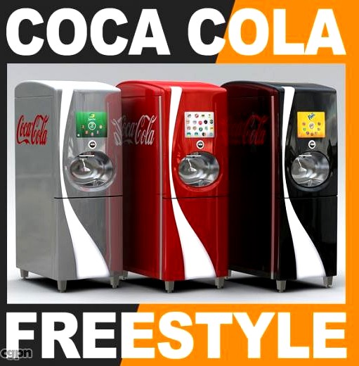 Coca Cola Freestyle Jet Fountain of the Future3d model