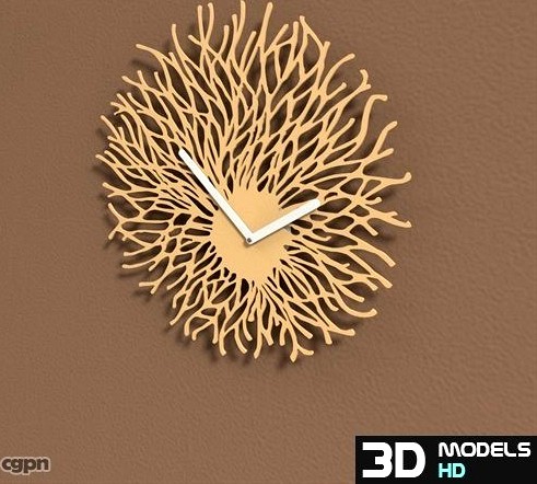 Flowing clock3d model