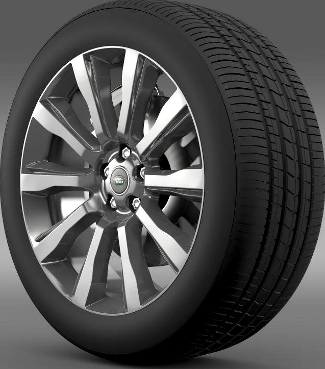 RangeRover Supercharged wheel3d model