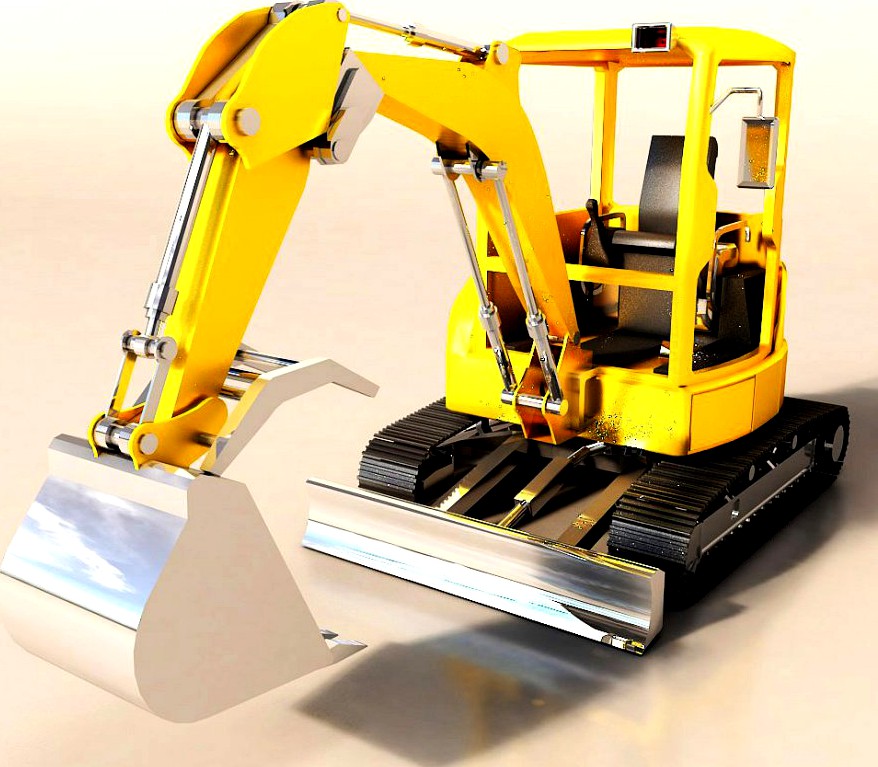 Mini Excavator3d model