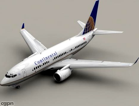 Boeing 737-700 Continental Airlines3d model