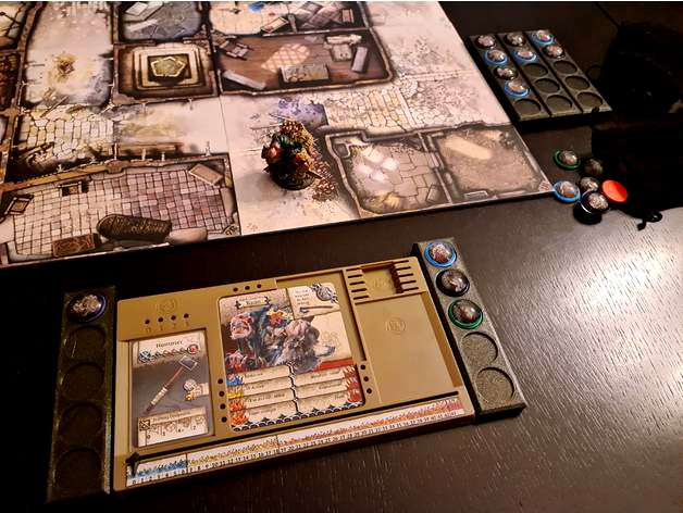 Zombicide Black Plague - NPC Token Board by Mabluz