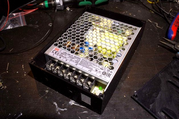 Housing for Mean Well LRS-100 power supply unit by Zefram_Cochrane