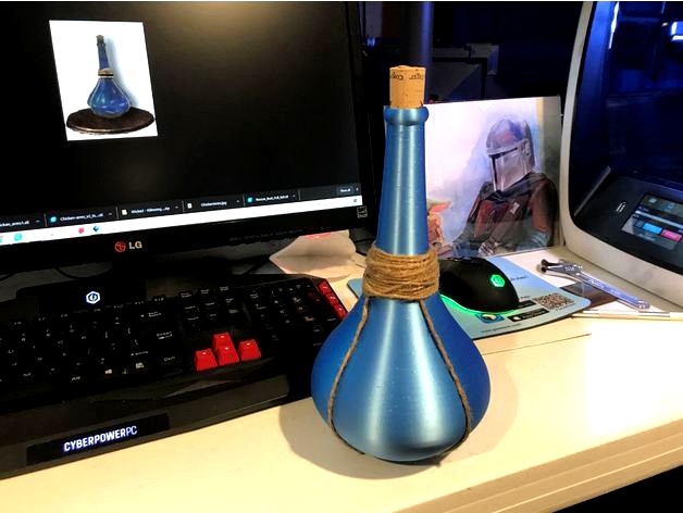 Skyrim Ultimate Potion Bottle by KaribouOfDoom