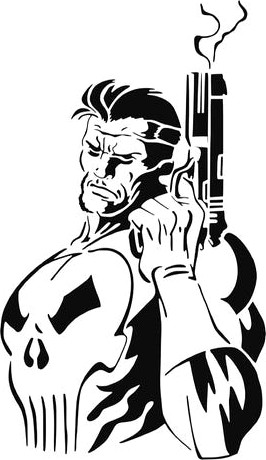 The Punisher Stencil 4 by Longquang